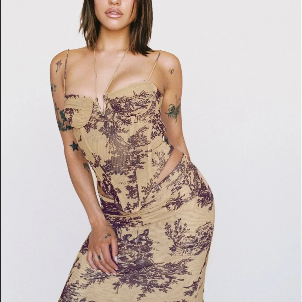 Miaou Aphex Corset in Gold Toile - Picture 3 of 7